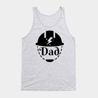 Dad Construction Helmet Tank Top